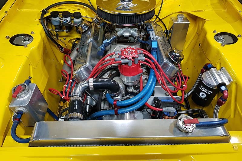 ford capri perana engine bay