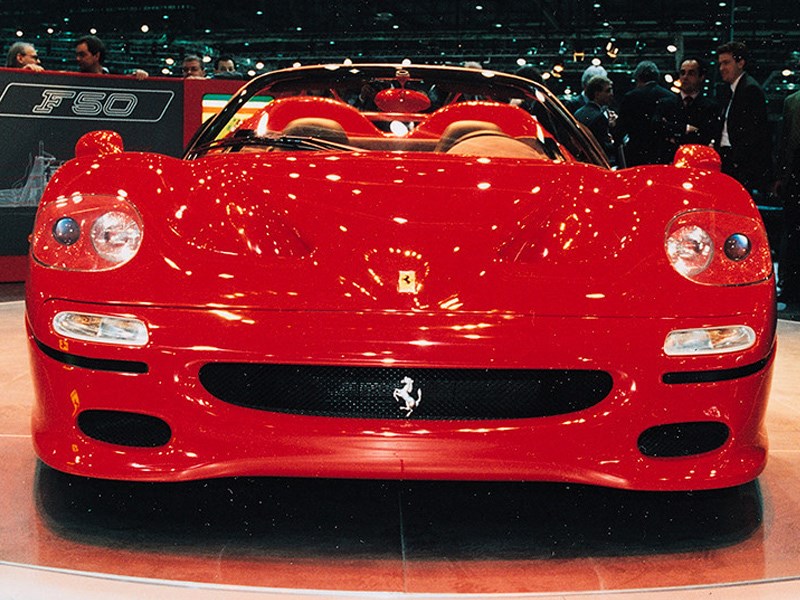 First Ferrari F50 front Geneva
