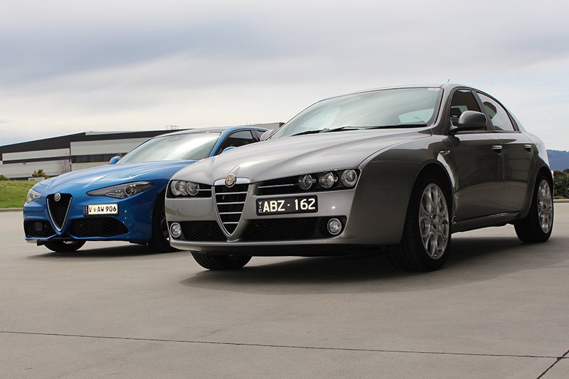 alfa romeo giulia and 159 4