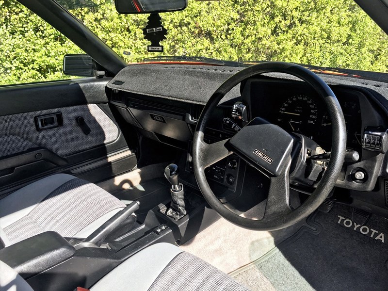 Toyota A60 Celica interior front