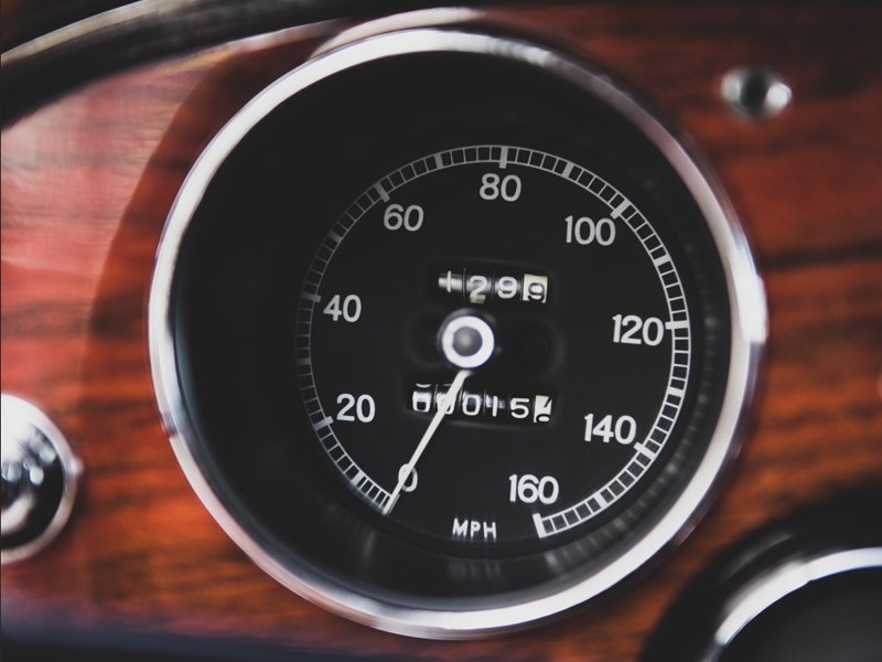 Toyota 2000GT for auction interior odo