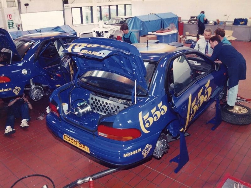 Prodrive WRX rear side workshop