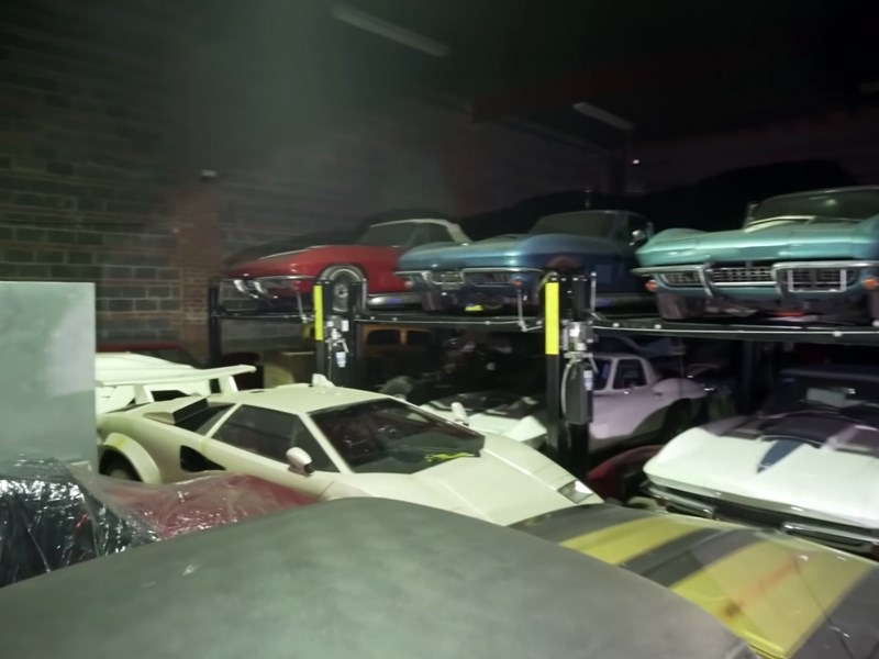 300 car collection corvettes