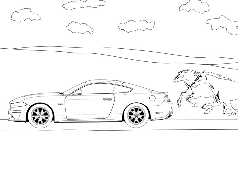 Ford colouring pages cover