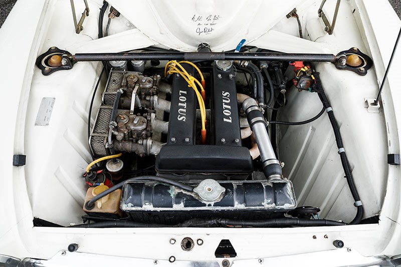 lotus cortina engine bay