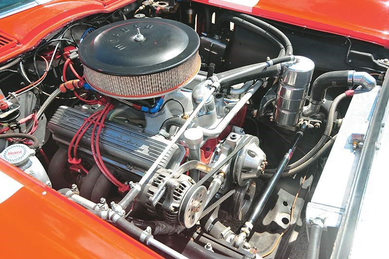 peter brock corvette engine bay