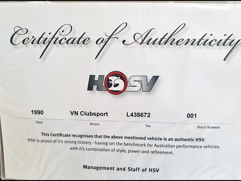 VN Clubby certificate