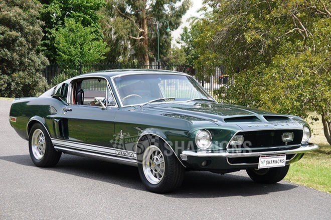 1968 Shelby Mustang GT350 Fastback RHD.  SOLD $132,000