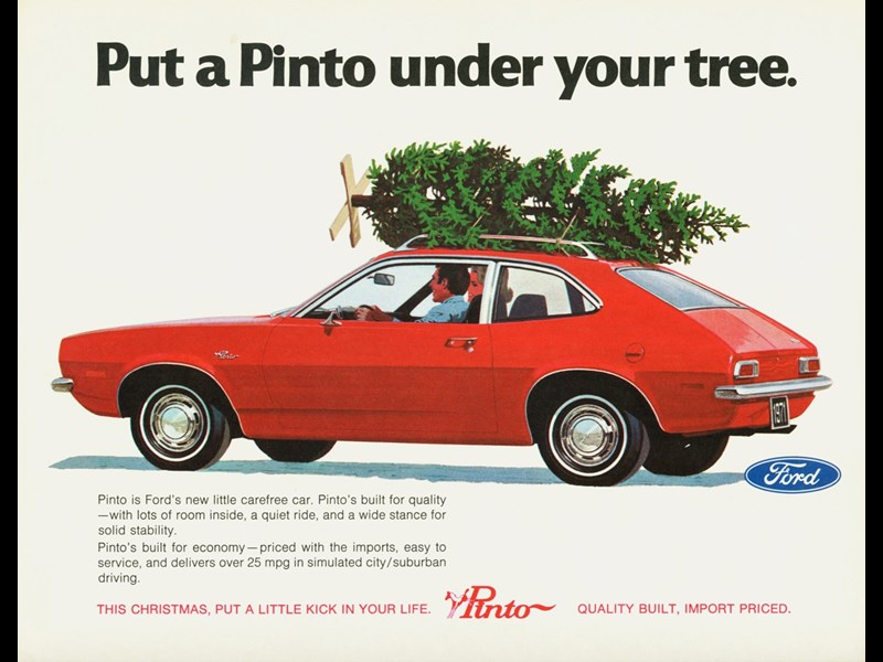 1971 Pinto ad card