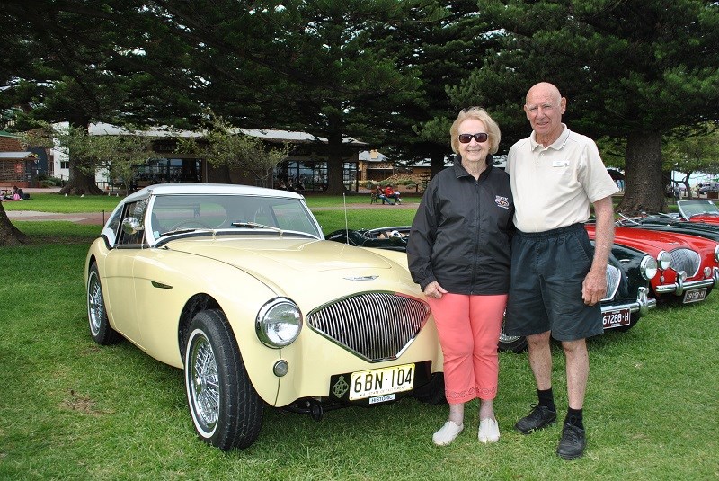 Austin Healey 100 BN1 Noel Imelda Gorn with custom hardtop 12 with Noel Imelda