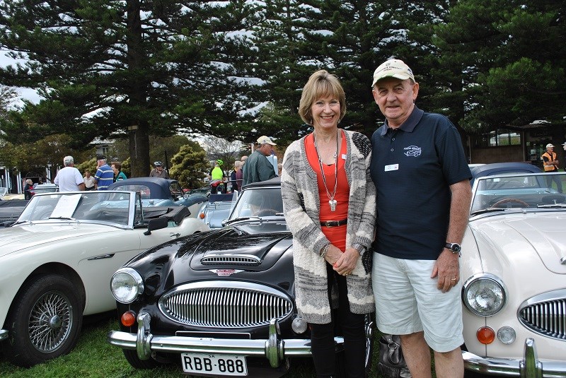 Austin Healey 3000 Mk III BJ8 Rod and Helen Bishop 04 with Rod and Helen