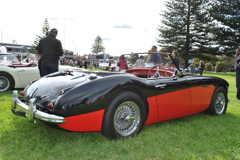 Austin Healey 3000 black over red owner unknown