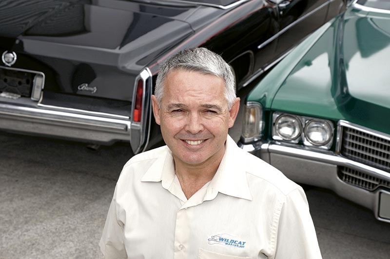 Guy Obren with his Cadillac Eldorado