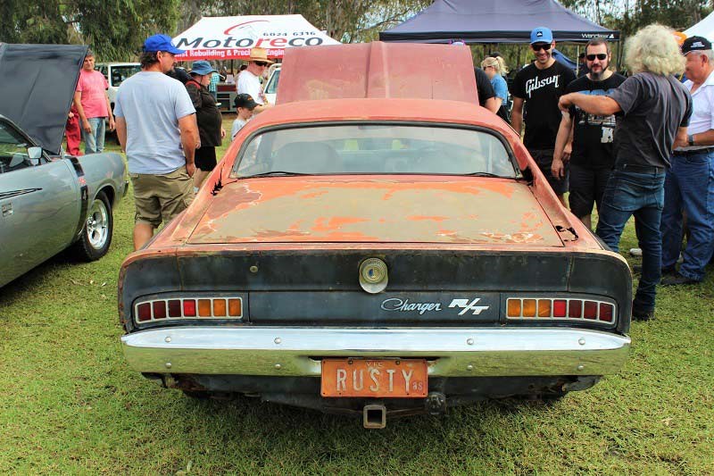 Chryslers on the murray Rusty charger rear