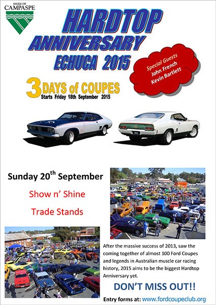 Hardtop Anniversary Echuca 2015