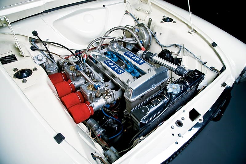 Lotus Cortina engine bay