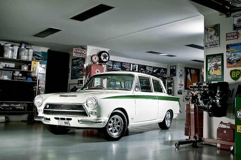 Lotus Cortina garage