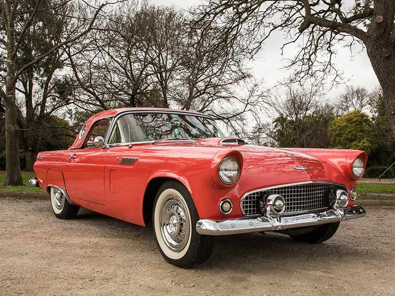 Selling probably in the mid-$50,000 mark will be a 1956 Ford Thunderbird