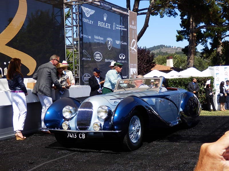 Tom and Gwen Price with their 1938 Talbot Lago T150C SS