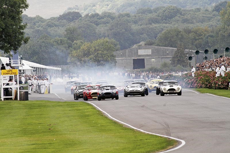 Muscle car mirage as the Tourist Trophy competitors charge for Madgwick corner