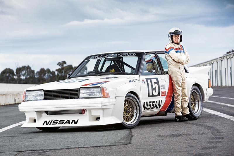 George Fury with the 1983 Nissan Bluebird Turbo