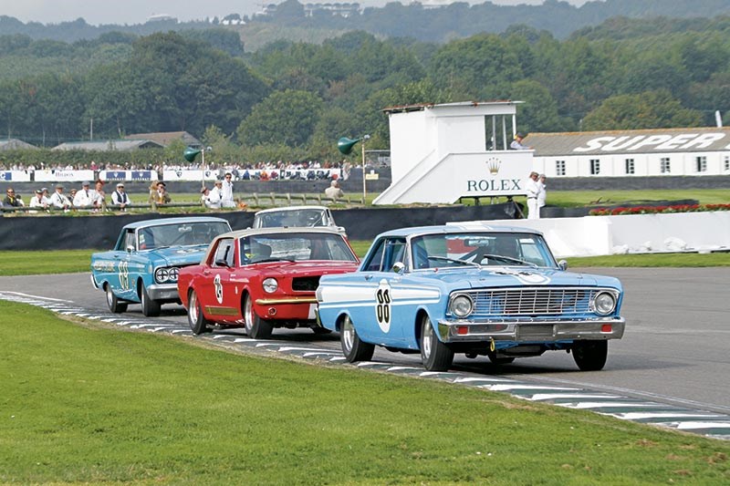The Hall/Minshaw 1964 Falcon Sprint heads the Shelby Cup field