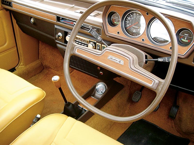 Austin Allegro Interior with Quartic steering wheel