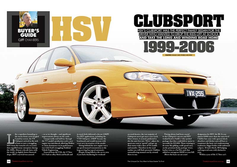 UC 374: Buyers Guide HSV Clubsport