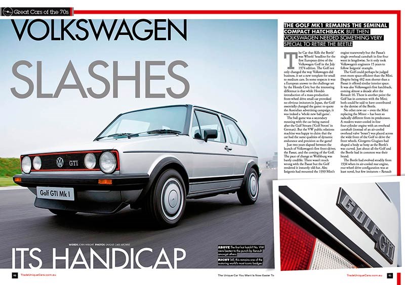 Great cars of the 70s - VW Golf LS