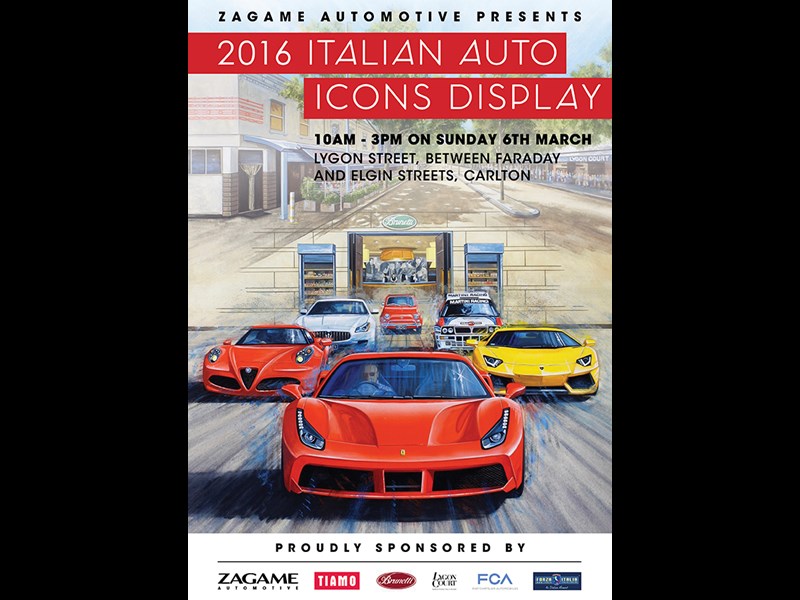 ZAG6825 Italian Auto Icons Display Poster 600px FA JPEG