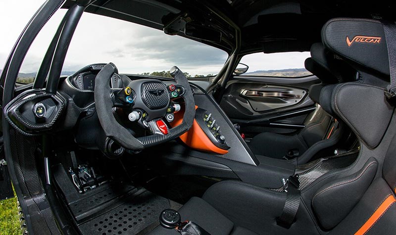 aston martin vulcan interior drivers side