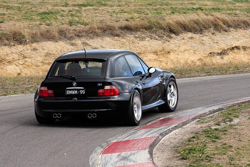 bmw z3 m coupe rear ontrack