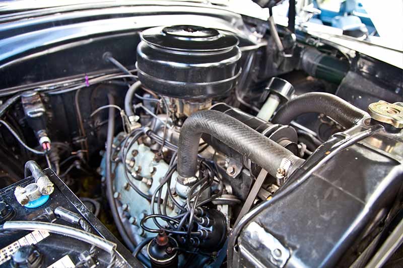 ford customline engine bay