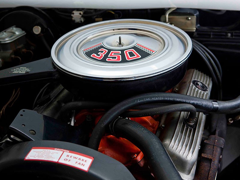 The ubiquitous small-block 350 Chevy motor was the top power option for HQ