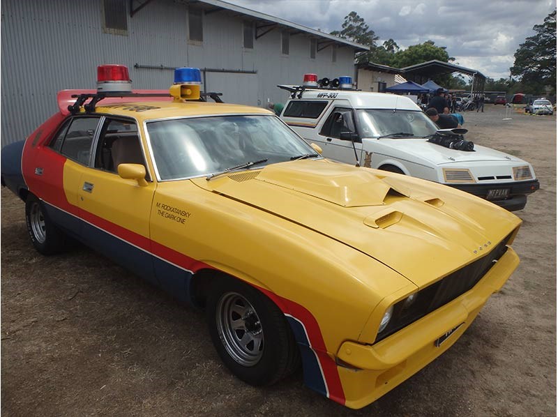 Aussie fans have built a few replicas of Max’s black Falcon – so have a few US based fan – but apparently this is the first time the Pursuit Special, stolen by the Night Rider after he ‘whacked a young probie’ has been replicated. For any classic cars nuts out there with one of these… what a cool way to keep a Monaro resto project alive and cruising while you save the cash for proper panel and paint   