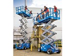 Genie scissor lifts have working heights of up to 18m