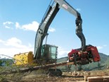 This Volvo EC360C L excavator started as a 36-tonne digger but by the time the operators kitted it out for forestry work it weighed close to 50 tonnes.