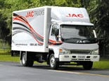 The Chinese-made JAC HFC1061K light truck.