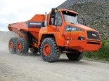 The Moxy MT31-lll is an ADT with a five-cylinder turbo-diesel Scania DC 9 engine.