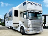 The Scania G 380 LB is basedon a 6x2MNB chassis with the CG19 sleeper cab.