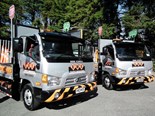 The Hyundai HD45 trucks used by traffic management company EM Services.