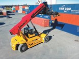 Country's first electric container stacker