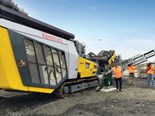 Keestrack R3e all-electric mobile crusher