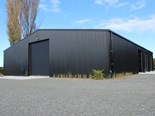 Matt Broughan’s large Alpine Buildings structure in Marlborough is a shed of two halve