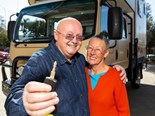 Ian and Margaret Fuller with their new Expedition Truck 