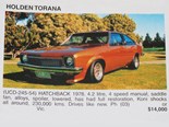 Holden Torana hatch