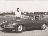 The proud new E-Type owner in 1962 near Nadi