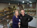Fiona and Grant Watson at their Mitcham warehouse in Melbourne’s outer east
