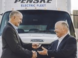 Daimler delivers first electric truck to Penske