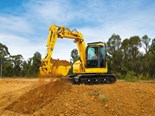 Komatsu zero-swing mid-sized excavators released